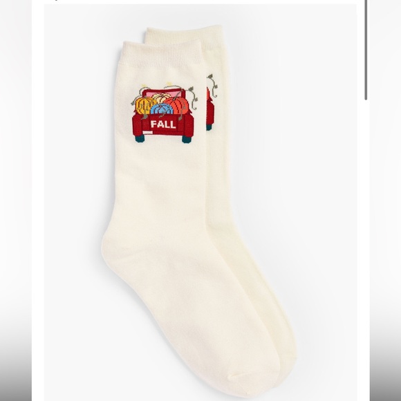 Talbots Accessories - Talbots FALL TRUCK PUMPKIN TROUSER SOCKS
